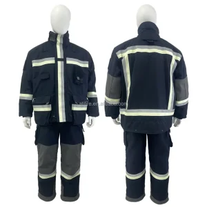 Flame Retardant EN469 Fireman Uniform NOMEX Aramid Material Fire Rescue Gear