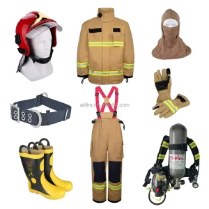 Flame Retardant Firefighter Suit EN469 Nomex IIIA Aramid Fire Gear Fireman Uniform Firefighting Clothing Cotton Helmet Boots