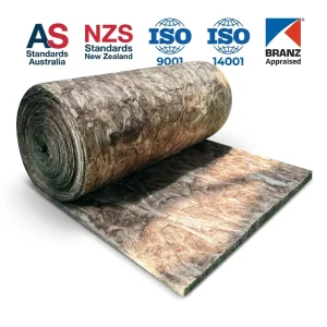 Flame Retardant Formaldehyde Free Glass Wool Roll Weatherproof Insulation for Australian Steel Structure Projects