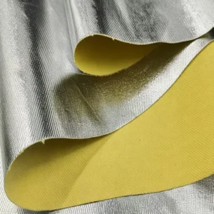 Flame Retardant Kevlar Aluminum Foil Cloth Heat Insulation Material for Industrial Safety Gear