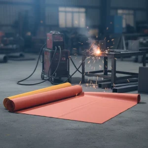 Flame Retardant PVC Coated Fiberglass Cloth Fabric for 180 Degrees Heat Resistance for Welding Blanket Tarpaulin