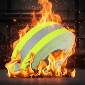 Flame Retardant Reflective Strip Firefighters Fire Resistant Fireproof Tape Reflective Fabric for Fire Retardant Purpose