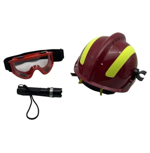 Flame Retardant Rescue Helmet With Flashlight Fire Proof Helmet Safty Emergency Rescue Safety Fire Fighting Helmet
