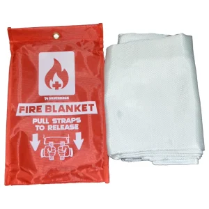 Flame Retardant Safety 1m X 1m Fireproof Fiberglass Emergency Fire Blanket for Kitchen