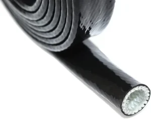 Flame Retardant Silicone Rubber Coated Fire Sleeving Fiberglass Braided Fire Resistance Protection Insulation Materials Elements