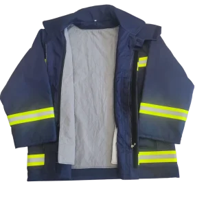 Flame resistant Waterproof Firefighting Suit with Reflective Tape for Firefighter Rescue