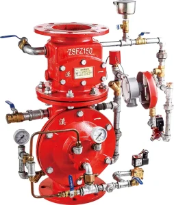 Flange Deluge Valve Model Xiyi-189 Metal Portable for ZSFM Pre Action Alarm System Firefighting Equipment Accessories