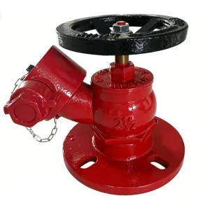 Flange Oblique Landing Valve 2.5″ BS336 Cast Iron Brass Copper Class a & B Fires Heguang