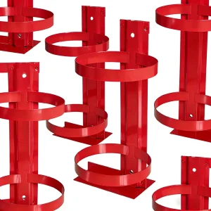 Flexible Firefighting Equipment Accessories Iron Customizable Color 1 8kg Fire Extinguisher Rack Wall Fixed