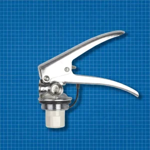 Flexible Stainless Steel Handle Durable Brass Body 1-9KG Clean Agent Fire Extinguisher Valve Electrophoretic Coating