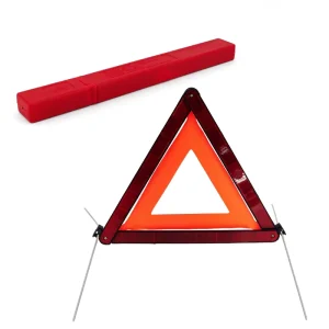 Foldable Red High Visibility Reflective Emergency Safety Warning Sign Triangle for Cars