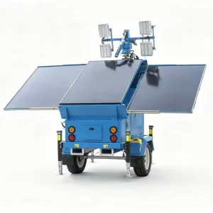 Foldable Solar Light Tower Easy Moving Solar LED Light Tower Emergency Rescue Lighting Tower