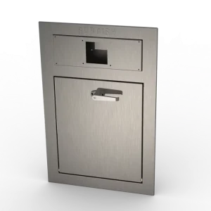 For Apartments Residential Waste SS304 Garbage Linen Chute Hopper L-Handle 12 by 15 Trash Chute Intake Door