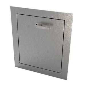 For Apartments Residential Waste SS304 Garbage Linen Chute Hopper L Handle 13 by 16 Trash Chute Intake Door