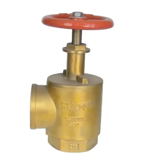 For UL ULC Certified Brass 2 1 2” Inch Angle Hose Female Outlet Red Painted Firefighting Equipment Accessories