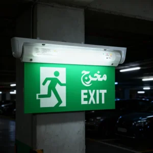 Foreign Trade Export Signage Rotating Indicator Fire Emergency Lighting & Emergency Evacuation Exit Direction Sign Light