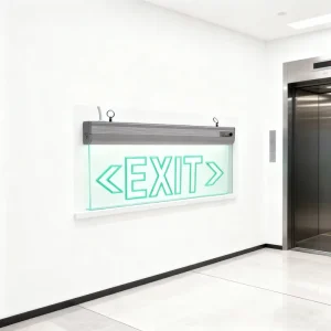 Foreign Trade Model Hanging LED Self Luminous Fire Emergency Light & Emergency Evacuation EXT Safety Exit Sign Light
