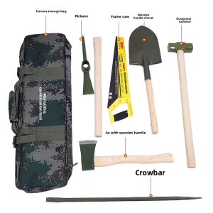 Forest Combination Toolkit 6 piece Set Multi purpose Forest Fire fighting Combination Tool Portable for Fire Rescue