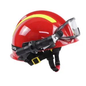 Forest Fire Prevention Emergency Rescue Firefighting Helmet Fire-resistant Heat-resistant ABS Hard Hat 4 Suspension Points