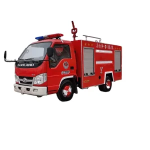 Foton Rescue 4×2 Diesel Small Fire Truck With 2500L Tank Capacity Customizable