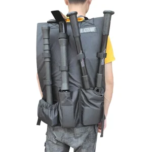 Four-Piece Anti-Theft Firefighting Equipment Accessory Manual Emergency Rescue Backpack Black Color Firefighter Bag