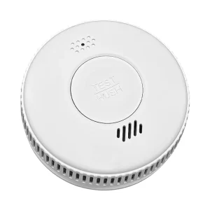 Freestanding Smoke Alarm 10 Years Life Fire Smoke Detector Home Sound Light Alarm 360 Degree Detection Angle Customizable