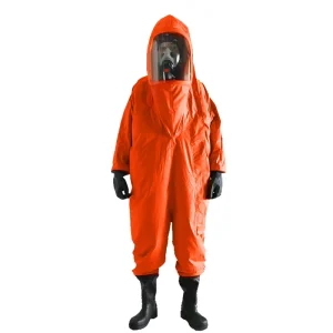 Full Coverage Heavy Duty Waterproof Anti Static PE Firefighter Suit Reflective Acid Other Security Protection Products