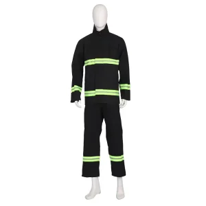 Full Protective Firefighter Suit Set Flameproof and Heat Resistant Gear for Rescue Firefighting Command Duties
