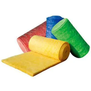 Funas Fiberglass Insulation Blanket Roll High Density 50mm Yellow 20m Exterior Warehouse Fire Resistant