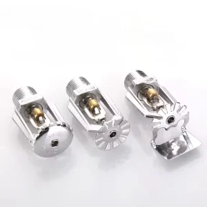 Fusible Link Fire Sprinkler Upright Pendent DN15 1/2 Inch 165F Chrome Finish Fire Suppression System
