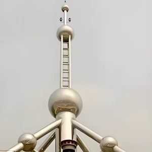 Galvanized Rust Resistant Lightning Rod Tower for Coastal Humid and Salty Environment