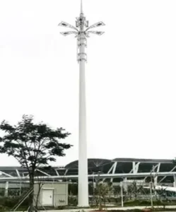 Galvanized Steel Lightning Protection Single Tube Communication Tower 30m Height for 4G/5G Signal Coverage Urban Areas