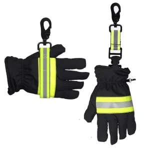 Gardening Gloves Heavy Duty Firefighter Turnout Gear Gloves Firefighter Glove Strap Safety Holder Strap Accessories