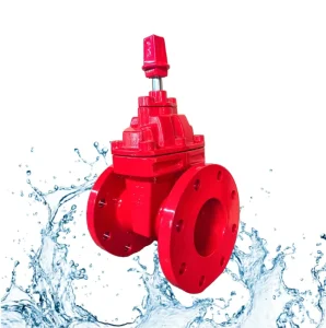 Gate Valve Cast Iron NRS Resilient Wedge Soft Seal DN100-500 Class 150 Flange AWWA Handwheel for Fire Systems