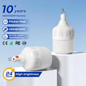 Good Quality Lighting 10W 20W 30W 40W 50W LED Rechargeable Emergency Bulb Light