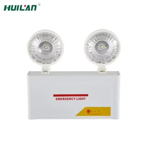Good Quality Price 2*1.5W Iron ABS 90Min Emergency Time Wall Mount Indoor Two Heads LED Emergency Light IP30 2 Year