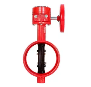 Groove Signal Ball Mill Valve Clamp Soft Seal Manual Pinch Butterfly Valve for Fire Pipe for Oil Media