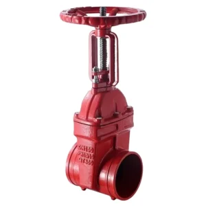 Grooved Resilient Seated Gate Valve Z81X-16Q For Fire Protection With Grooved Coupling