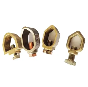Ground Rod Clamp Connection 5/8 Pure Copper Earth Rod Clamp Earthing Ground Accessories for Lightning Protection