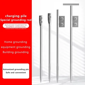 Grounding Rod for Charging Piles Thickened Galvanized Grounding Rod for lightning protection and lightning protection