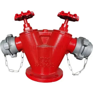 Guangmin Brand 65 16k 65 Model Fire Hydrant 4 Inch Cast Iron Double Outlet Painted Red
