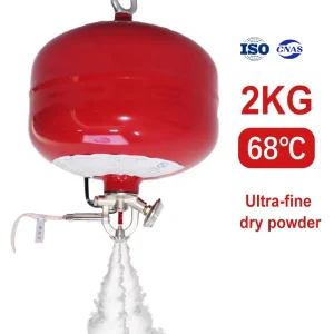 Hang Type Superfine Dry Powder Fire Extinguisher Ball 2kg Ceiling Mounted Automatic ISO 9001 Certified 5S Discharge