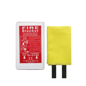 Hard PVC Fire Blankets Ht800 Home Safety Emergency Blankets with Silicone Coating Fiberglass Fire Proof Resistant