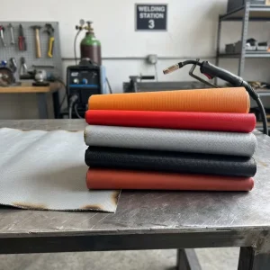 Heat Insulating Fireproof Silicone Coated Fiberglass Fabric Cloth for Welding Blanket