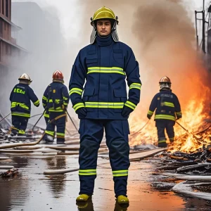Heat Insulation Suit Flame Retardant Firefighting Protective Suit Set