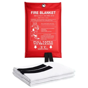 Heat Proof Flame Retardant Emergency Safety Wall Mounted Quick Release Fire Blanket