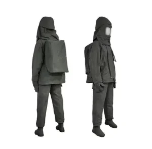 Heat Resistance Polypropylene Firefighting Suit Fireman Rescue Uniform in KHAKI NAVY BLUE ORANGE