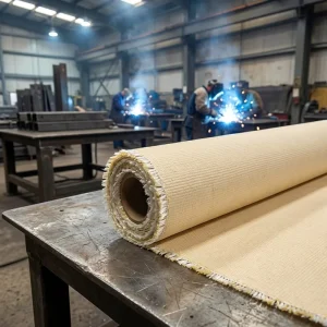 Heat Resistant Fireproof Acrylic Coated Fiberglass Cloth for Fire Welding Blanket