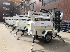 Heavy Duty 6x480W LED Light Tower Diesel Generator Outdoor Lighting Trailer Emergency Construction