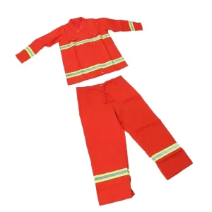 Heavy Duty Fire Fighting Suit Flame Resistant Fireman Uniform